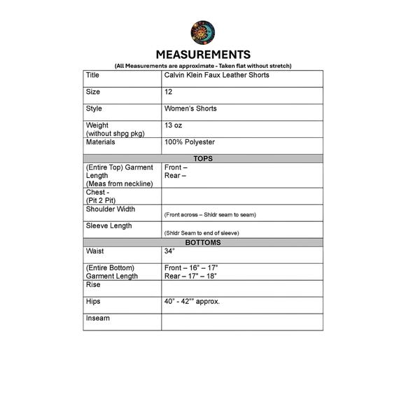 Calvin Klein Women's Black Faux Leather Shorts - Picture 5 of 5